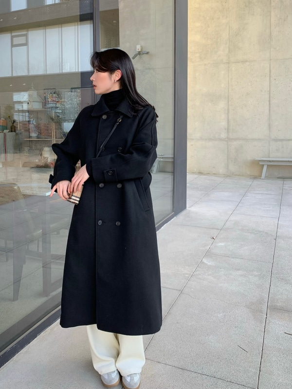 Black double coat