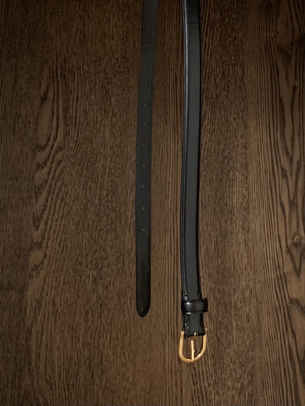 (Only) Leather belt (black)