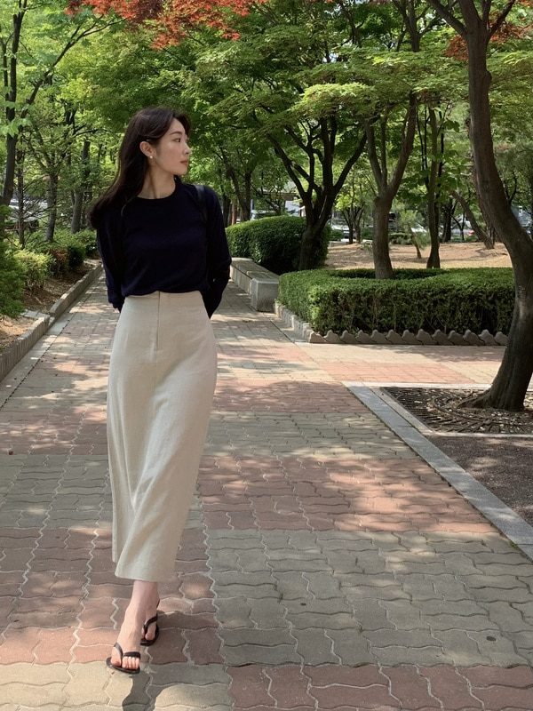 [Arete] Sien Linen skirt
